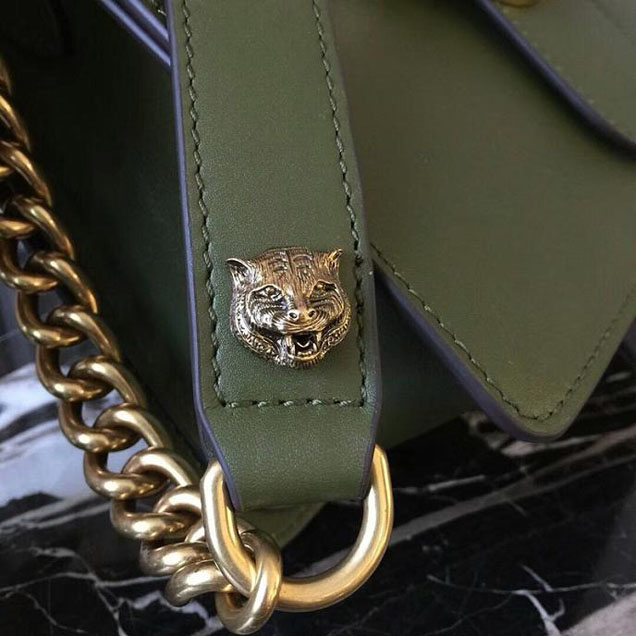 Gucci GG Marmont Box Shoulder Bag 476468 Green