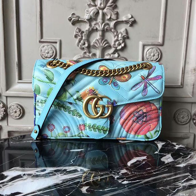 Gucci Unskilled Worker GG Marmont Shoulder Bag 26cm 443497