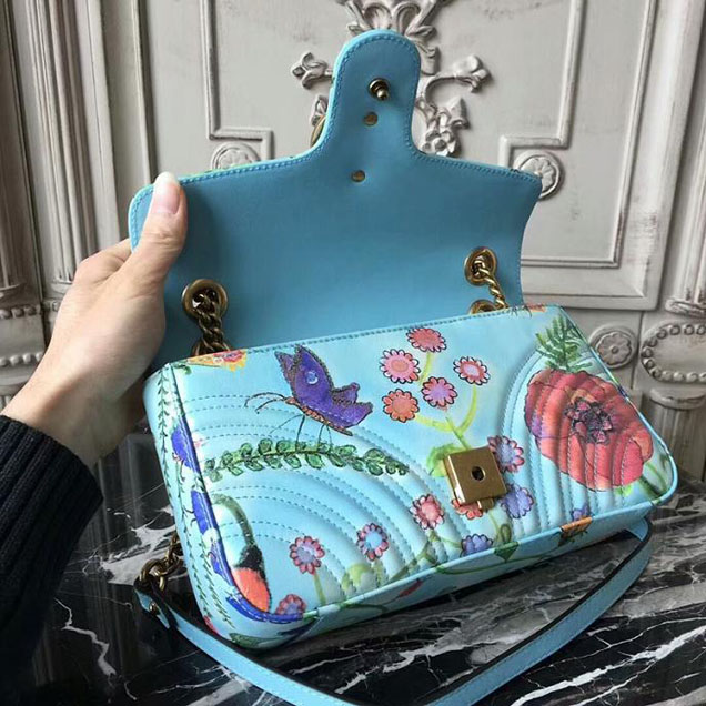 Gucci Unskilled Worker GG Marmont Shoulder Bag 26cm 443497