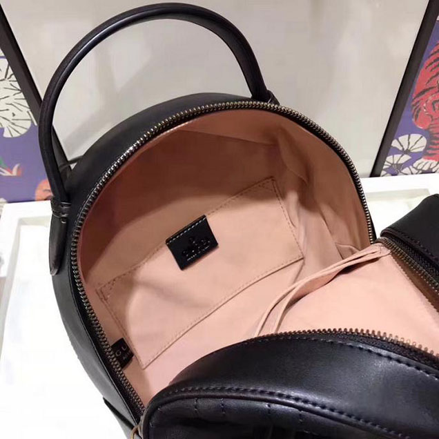 Gucci GG Marmont Quilted Leather Backpack 476671 Black