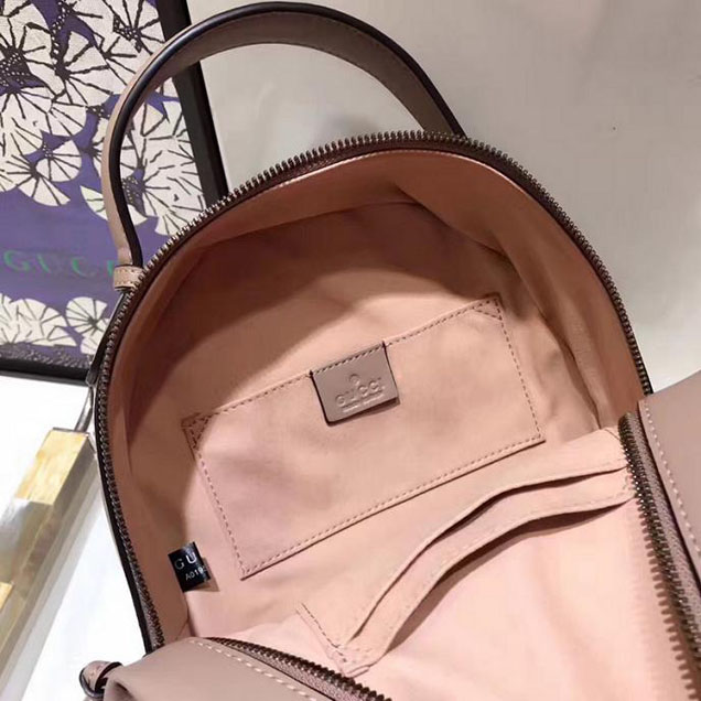 Gucci GG Marmont Quilted Leather Backpack 476671 Nude