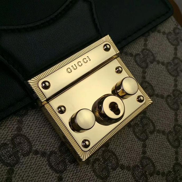 Gucci Padlock GG Supreme Backpack 498194 Black