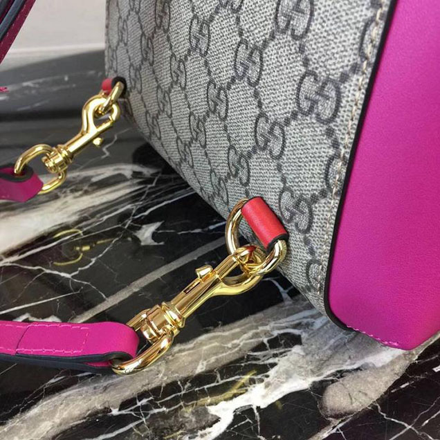 Gucci Padlock GG Supreme Backpack 498194 Red