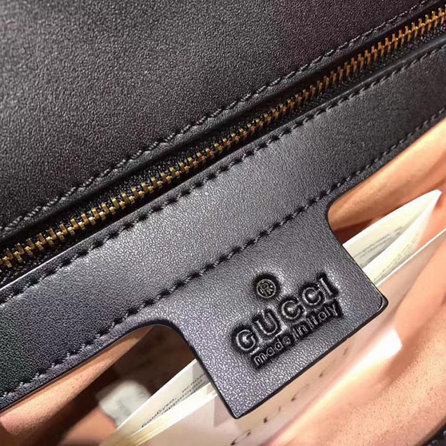 Gucci GG Marmont Matelasse Shoulder Bag 443497 26cm Black