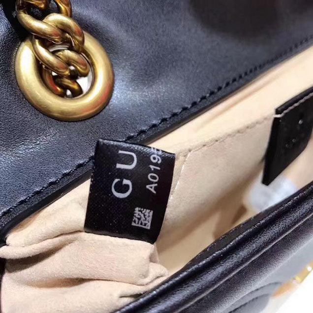 Gucci GG Marmont Matelasse Mini Bag 446744 22cm Black