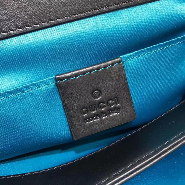 Gucci Ophidia Small Shoulder Bag 503877 Blue Suede