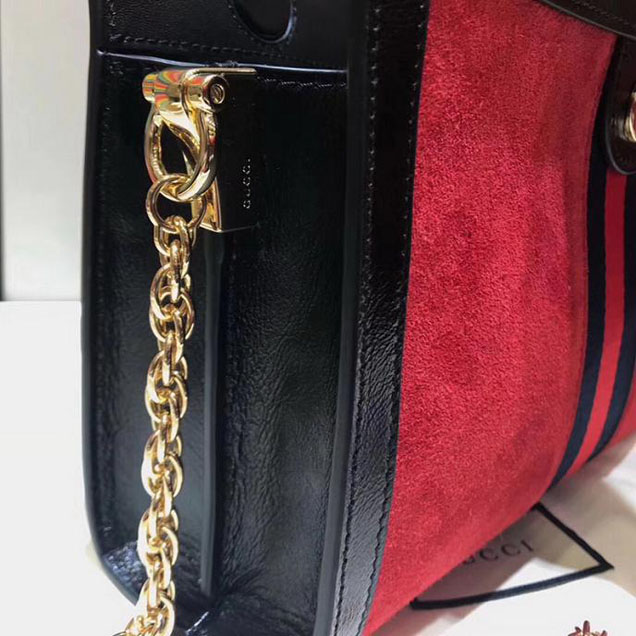 Gucci Ophidia Small Shoulder Bag 503877 Red Suede