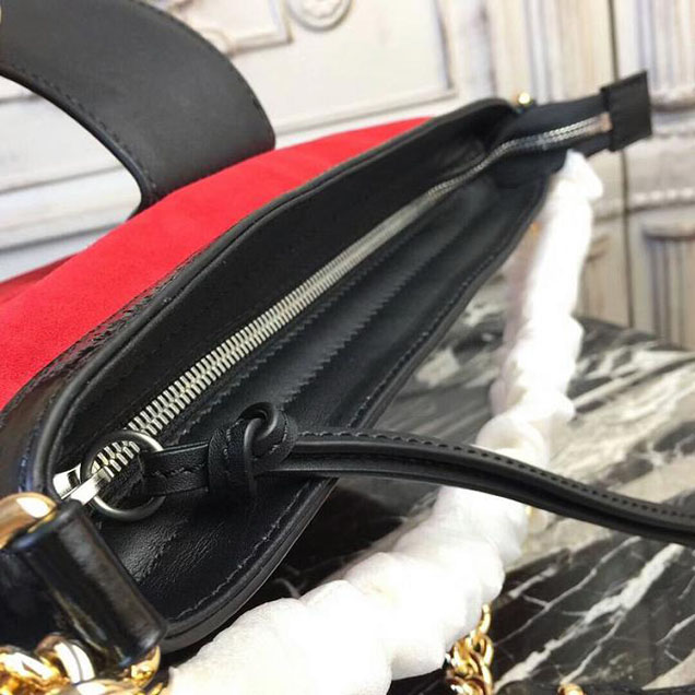 Gucci Dionysus Medium Bucket Bag 499622 Hibiscus Red Suede