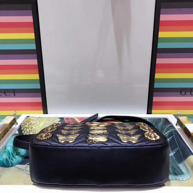 Gucci GG Marmont Animal Studs Shoulder Bag 447632