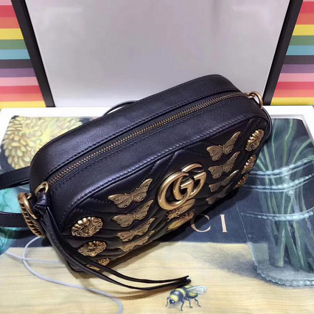 Gucci GG Marmont Animal Studs Shoulder Bag 447632