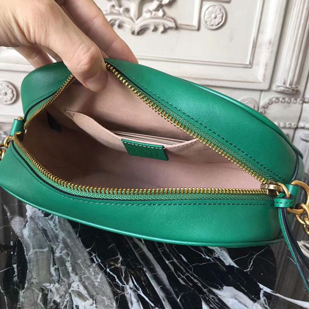 Gucci GG Marmont Small Matelasse Shoulder Bag 447632 Green
