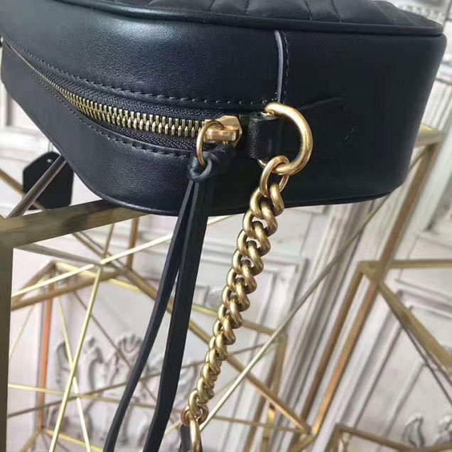 Gucci GG Marmont Small Matelasse Shoulder Bag 447632 Black