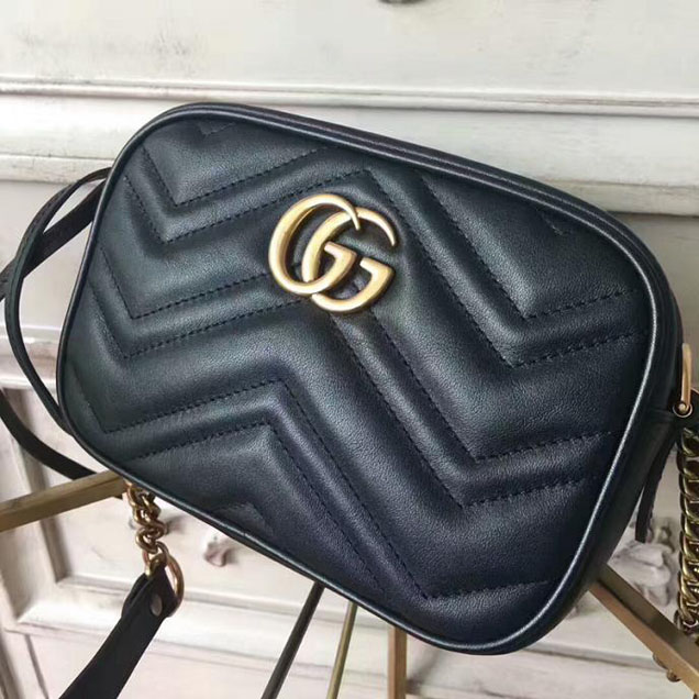 Gucci GG Marmont Matelasse Mini Bag 448065 Black