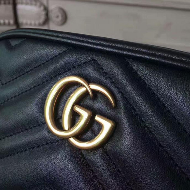 Gucci GG Marmont Matelasse Mini Bag 448065 Black