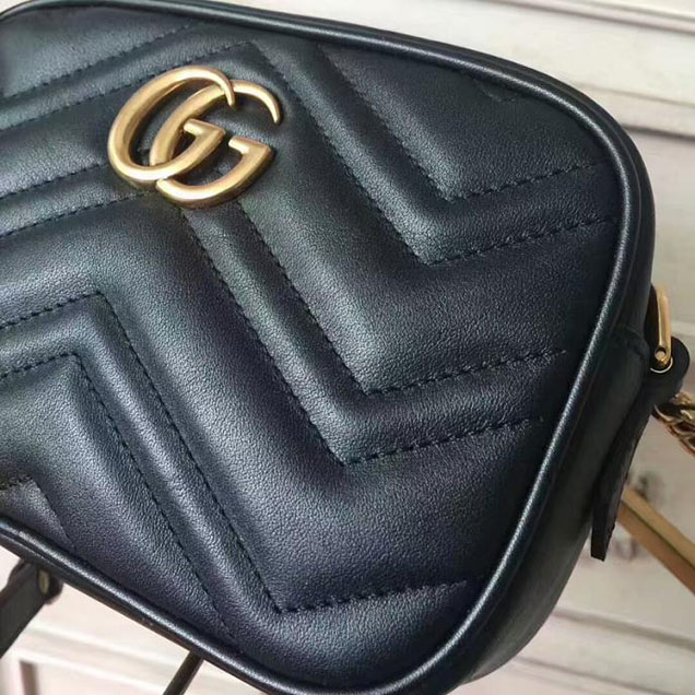 Gucci GG Marmont Matelasse Mini Bag 448065 Black