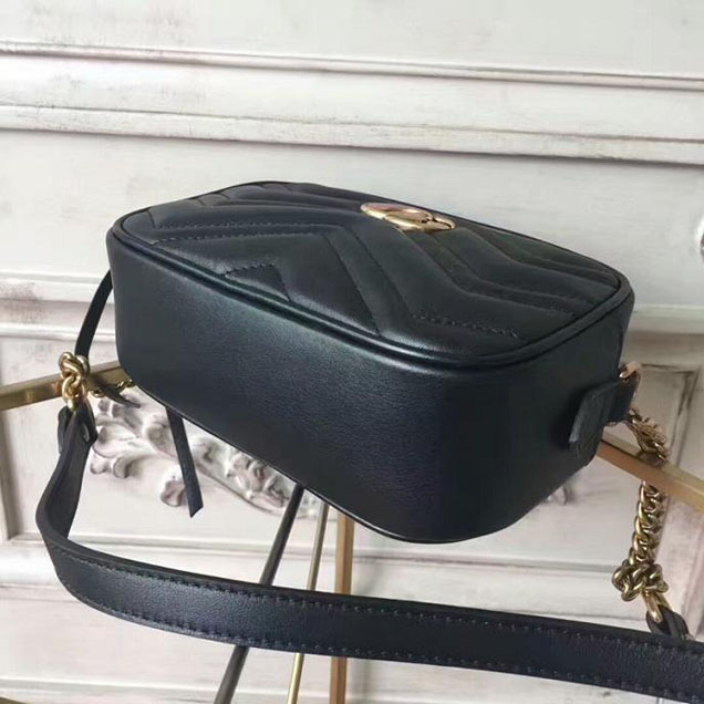 Gucci GG Marmont Matelasse Mini Bag 448065 Black