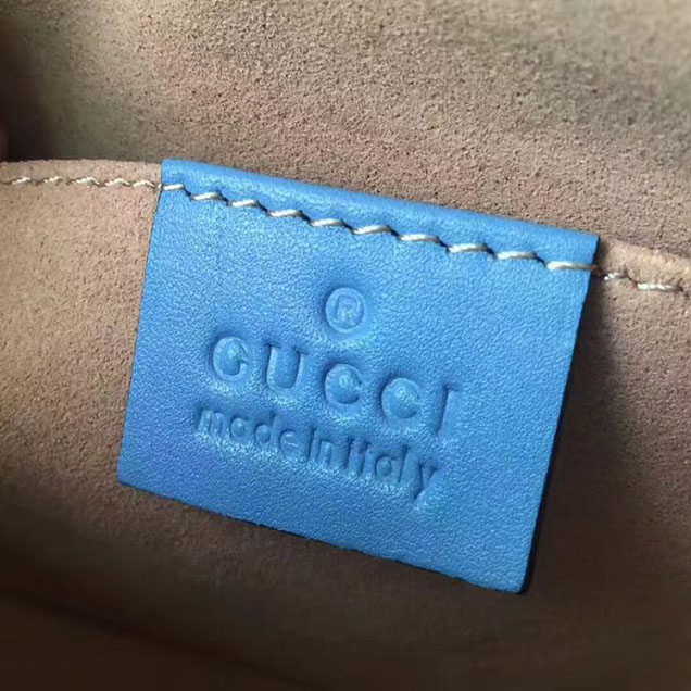 Gucci GG Marmont Matelasse Mini Bag 448065 Blue