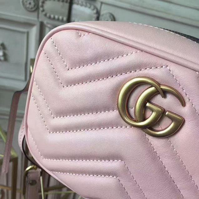 Gucci GG Marmont Matelasse Mini Bag 448065 Nude