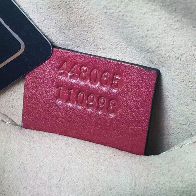 Gucci GG Marmont Matelasse Mini Bag 448065 Red