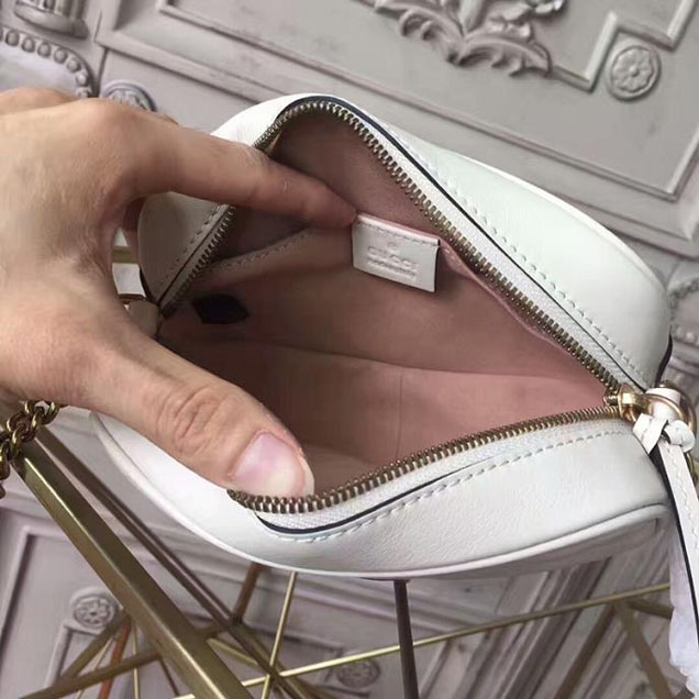 Gucci GG Marmont Matelasse Mini Bag 448065 White
