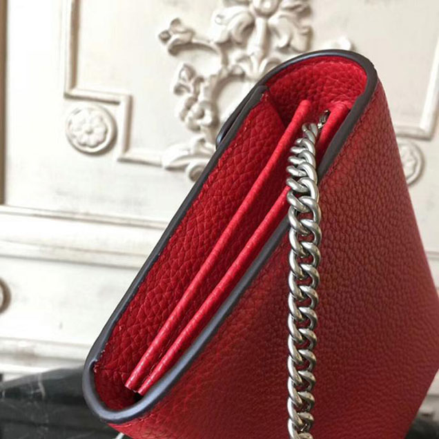Gucci Dionysus Leather Mini Chain Bag 401231 Red