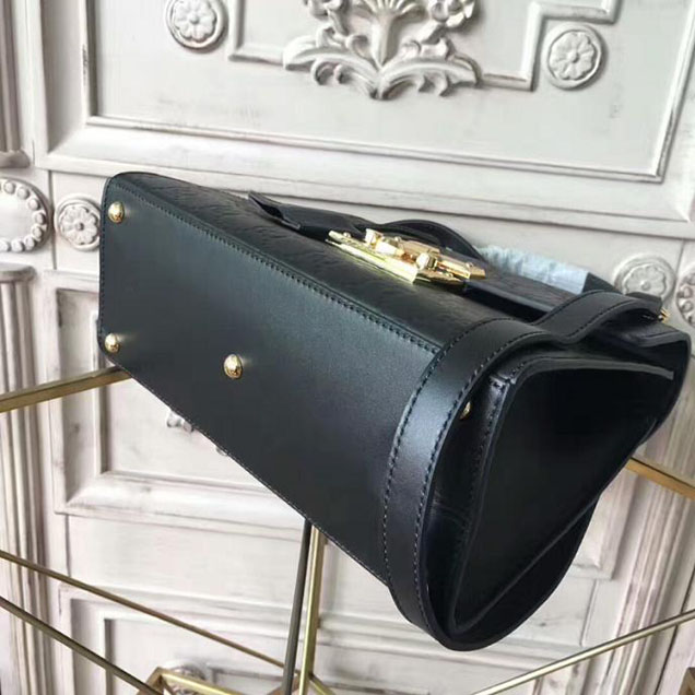 Gucci Padlock Gucci Signature Top Handle Bag 453188 Black