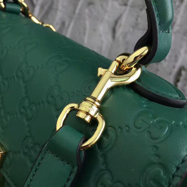 Gucci Padlock Gucci Signature Top Handle Bag 453188 Green