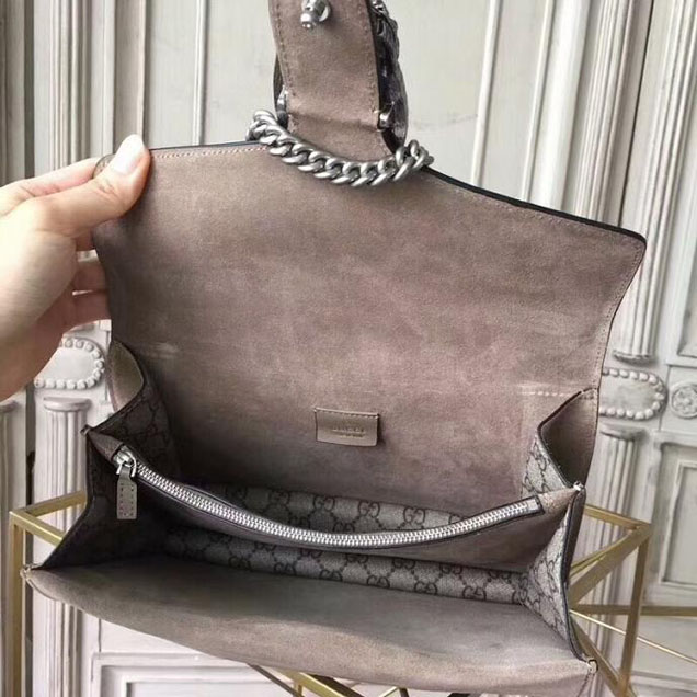 Gucci Dionysus GG Small Crystal Shoulder Bag 400249 27.5cm Beige