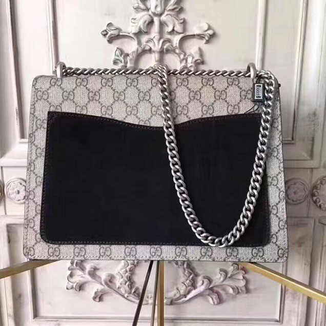 Gucci Dionysus Medium GG Shoulder Bag 403348 30cm Black