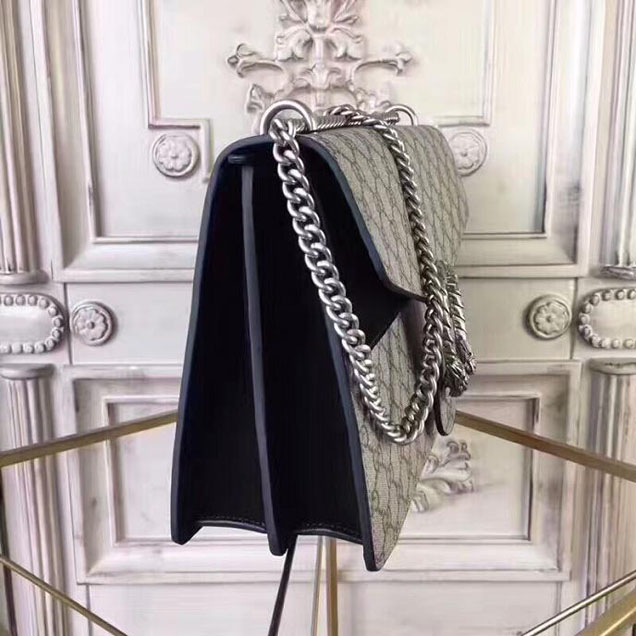 Gucci Dionysus Medium GG Shoulder Bag 403348 30cm Black