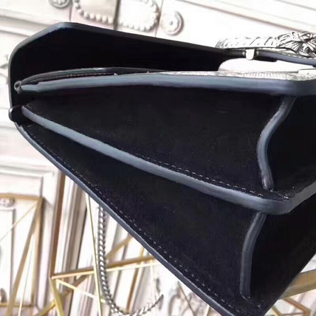 Gucci Dionysus Medium GG Shoulder Bag 403348 30cm Black