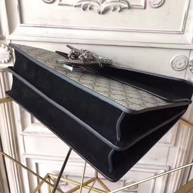 Gucci Dionysus Medium GG Shoulder Bag 403348 30cm Black