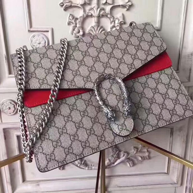 Gucci Dionysus Medium GG Shoulder Bag 403348 30cm Red