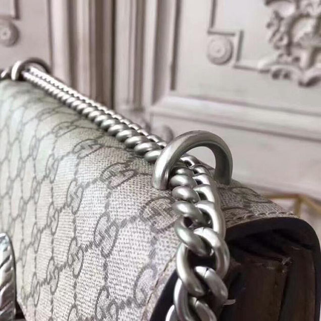 Gucci Dionysus Small GG Shoulder Bag 400249 28cm Beige