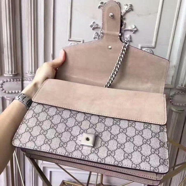 Gucci Dionysus Small GG Shoulder Bag 400249 28cm Beige