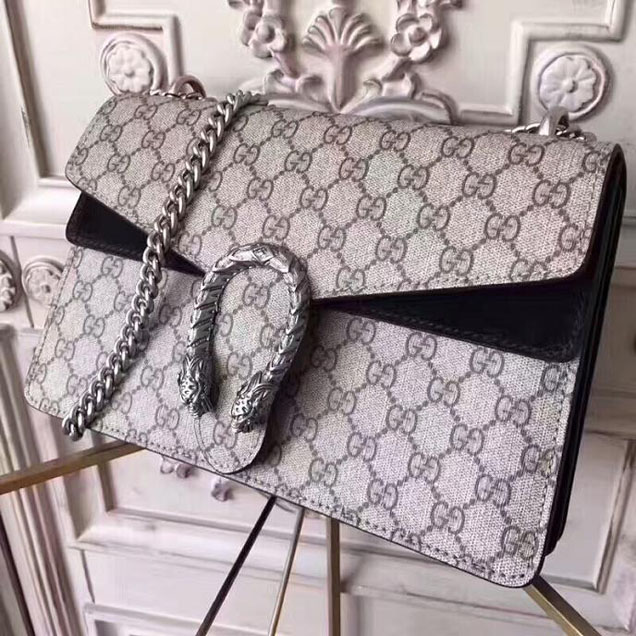 Gucci Dionysus Small GG Shoulder Bag 400249 28cm Black