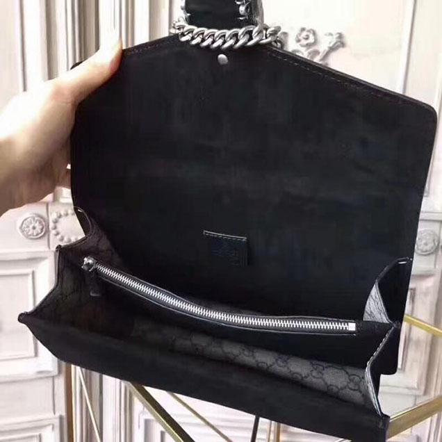 Gucci Dionysus Small GG Shoulder Bag 400249 28cm Black