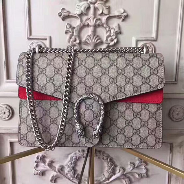 Gucci Dionysus Small GG Shoulder Bag 400249 28cm Red