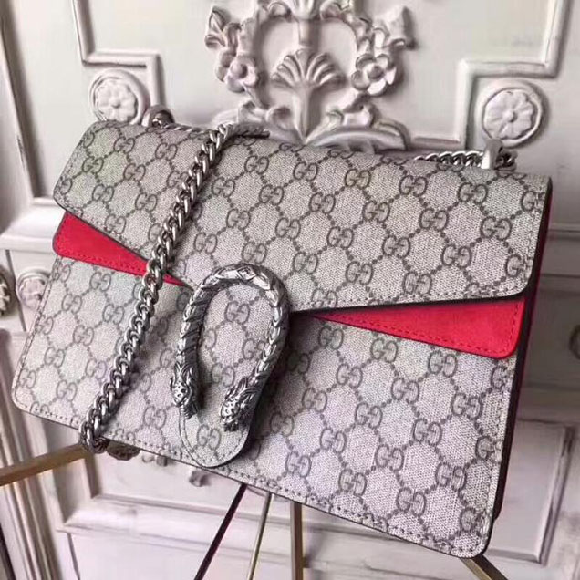 Gucci Dionysus Small GG Shoulder Bag 400249 28cm Red