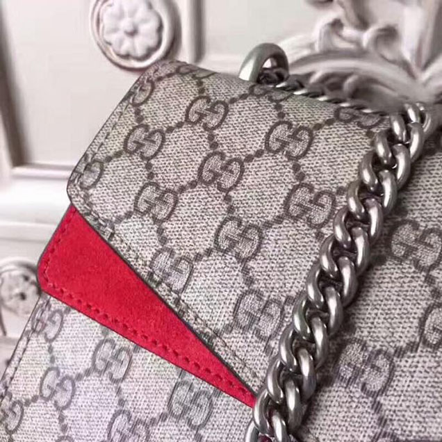 Gucci Dionysus Small GG Shoulder Bag 400249 28cm Red