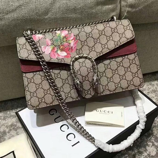 Gucci Dionysus Small GG Blooms Shoulder Bag 400249 28cm Blooms Print