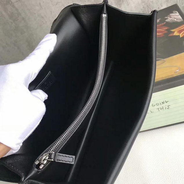 Gucci Dionysus Small Crystal Shoulder Bag 400249 28cm Black Suede