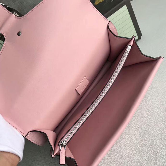 Gucci Dionysus Small Crystal Shoulder Bag 400249 28cm Pink Suede