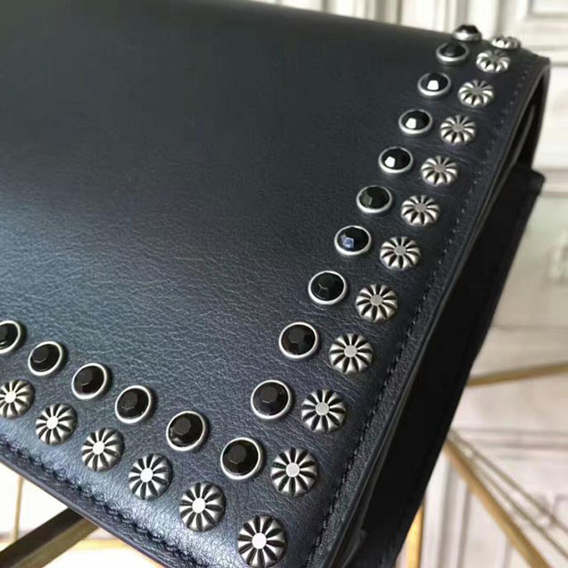 Gucci Dionysus Small Studded Shoulder Bag 400249 28cm Black