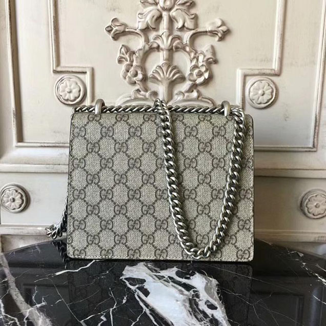 Gucci Dionysus GG Supreme Mini Bag 421970 20cm Black