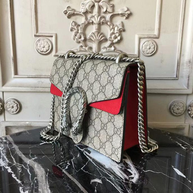 Gucci Dionysus GG Supreme Mini Bag 421970 20cm Red
