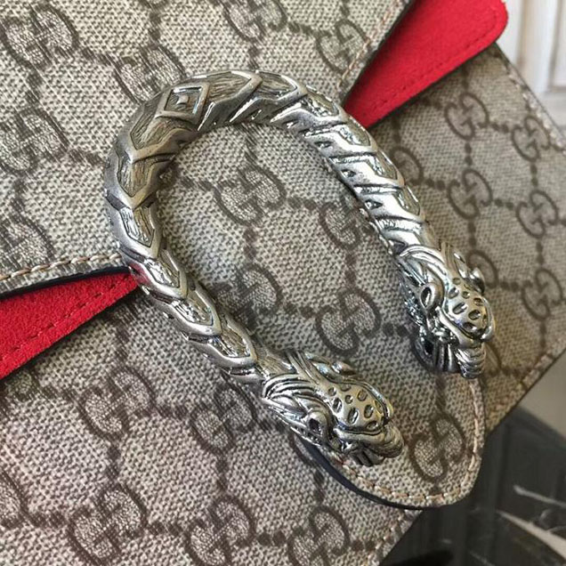 Gucci Dionysus GG Supreme Mini Bag 421970 20cm Red