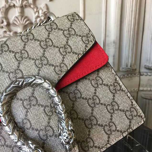 Gucci Dionysus GG Supreme Mini Bag 421970 20cm Red
