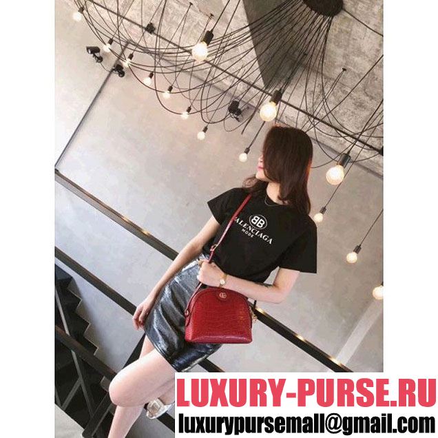 Gucci Ophidia Crocodile Pattern Small Shoulder Bag 499621 Red 2018 (SPM-8010523 )