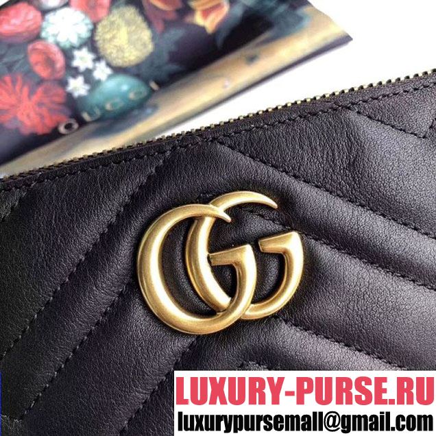 Gucci GG Marmont Mini Chain Bag 443447 Black (XYS-8010537 )